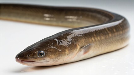 Freshwater Eel on studio background