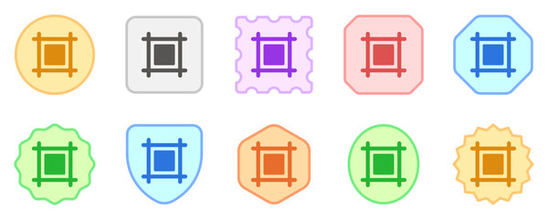 Editable frame, artboard vector icon. Part of a big icon set family. Perfect for web and app interfaces, presentations, infographics, etc