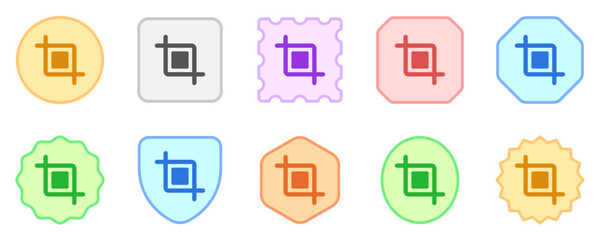 Editable crop tool vector icon. Part of a big icon set family. Perfect for web and app interfaces, presentations, infographics, etc