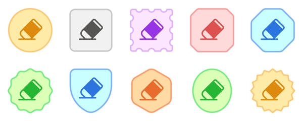 Editable eraser vector icon. Part of a big icon set family. Perfect for web and app interfaces, presentations, infographics, etc
