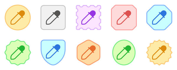 Editable eyedropper, color picker vector icon. Part of a big icon set family. Perfect for web and app interfaces, presentations, infographics, etc