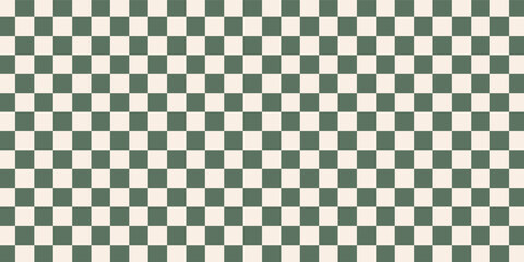 Seamlesss Repeat Hand Drawn Vector Checkerboard Check Pattern Irregular Uneven Textured