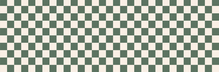 Seamlesss Repeat Hand Drawn Vector Checkerboard Check Pattern Irregular Uneven Textured