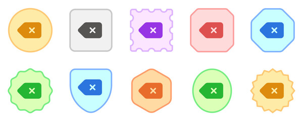 Editable delete, backspace vector icon. Part of a big icon set family. Perfect for web and app interfaces, presentations, infographics, etc
