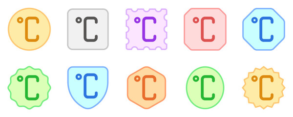 Editable celsius thermometer vector icon. Part of a big icon set family. Perfect for web and app interfaces, presentations, infographics, etc