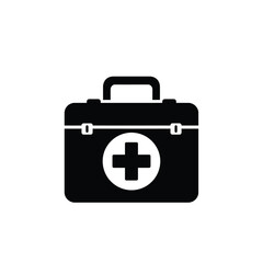 First aid kit medical emergency box icon