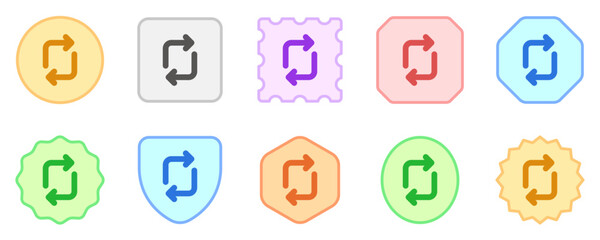 Editable vector rotation arrows icon. Part of a big icon set family. Perfect for web and app interfaces, presentations, infographics, etc