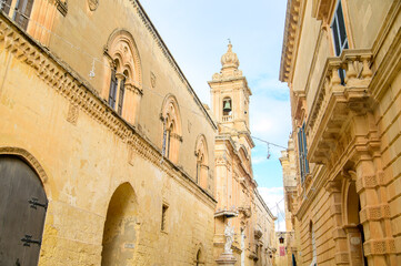 A beautiful view of Mdina, the oldest city in Malta