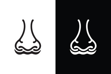 Nasal cavity icon isolated vector icon illustration on white background.