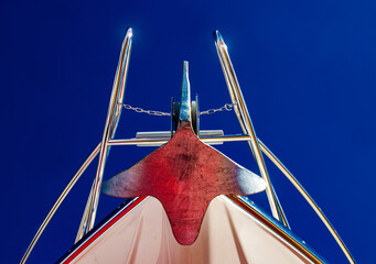 Sailboats Anchored in Marina Harbor