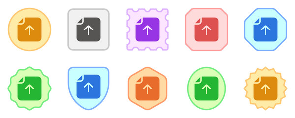 Editable vector upload file icon. Part of a big icon set family. Perfect for web and app interfaces, presentations, infographics, etc