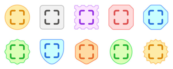 Editable vector fullscreen scan screenshot icon. Black, transparent white background. Part of a big icon set family. Perfect for web and app interfaces, presentations, infographics, etc