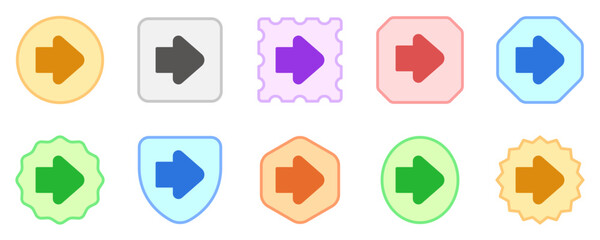 Editable vector forward arrow icon. Part of a big icon set family. Perfect for web and app interfaces, presentations, infographics, etc