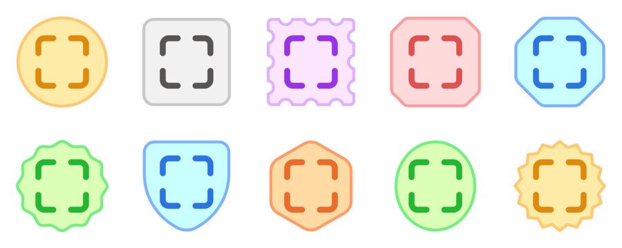 Editable vector fullscreen scan screenshot icon. Black, transparent white background. Part of a big icon set family. Perfect for web and app interfaces, presentations, infographics, etc