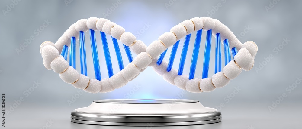Poster high-tech laboratory action dna model showcase hyperrealistic environment futuristic viewpoint scien