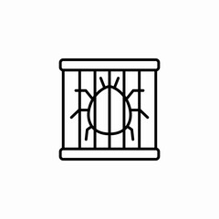 bug trap icon sign vector