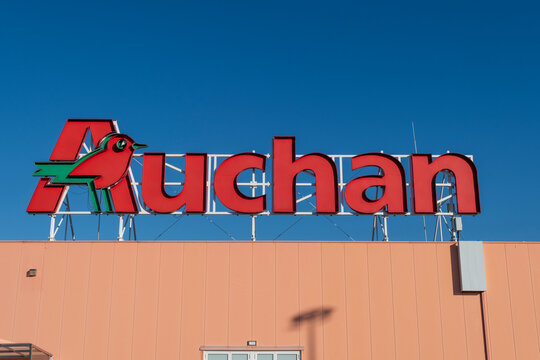 Wałbrzych, Poland - April 26, 2025: Auchan