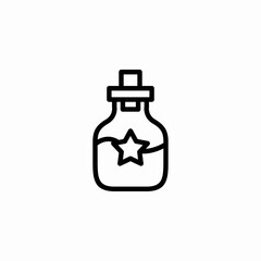 magic potion icon sign vector