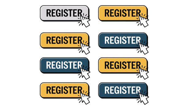 Registration form template clean and modern design