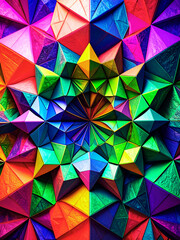 Colorful abstract geometric background with polygonal triangle pattern design