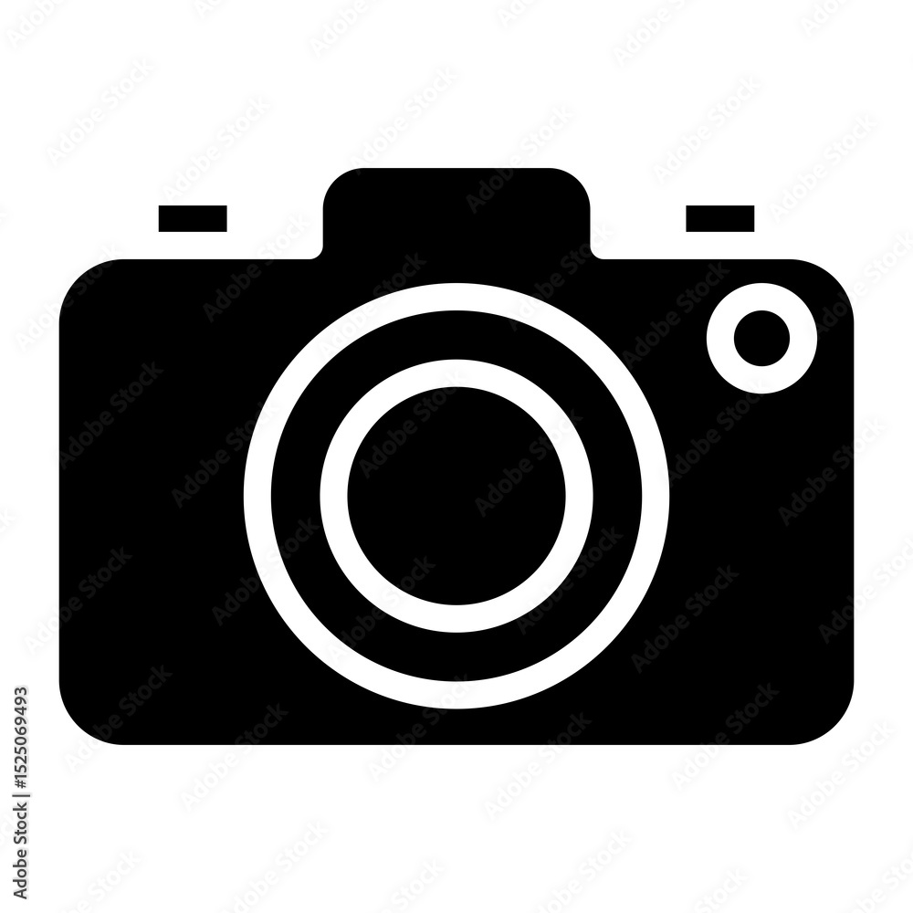 Poster camera vector icon