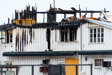 Remains of a Burnt Building