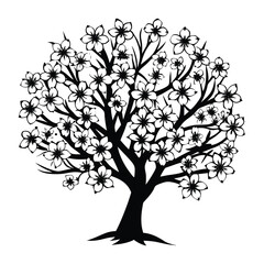 Cherry Blooming Spring Blossom Flowering Tree svg