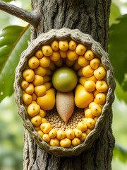 Structure of megasporangium of gymnosperm plant with titles