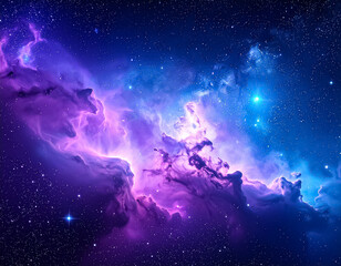Fototapeta premium Stunning galaxy aesthetic background with vibrant stars and cosmic colors. Perfect for space-themed designs, digital art, and futuristic visuals.