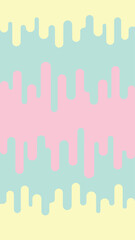 Illustration background of wavy lines with pastel yellow green and blue from top and bottom.