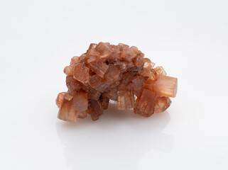 Natural Aragonite Crystal Cluster Formation: Brown Calcite Specimen, Mineralogy Rock Geology...