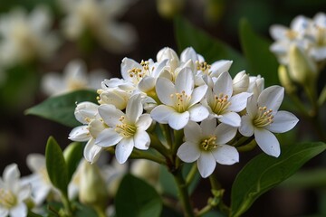 Fototapeta premium white flowers of a tree