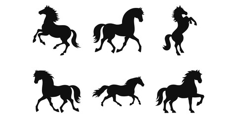 Set of Horse Silhouette 