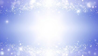 Bright glowing blue background with white sparkles and light burst in the center, festive and magical abstract design