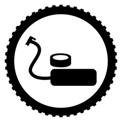  Bicycle Tire Air Pump Service Icon
