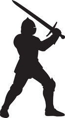 Knight With Sword Vector