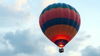 Naklejka premium hot air balloon in the sky