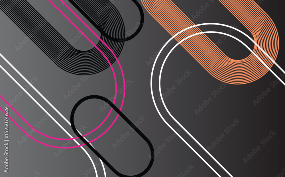 Poster abstract geometric background with diagonal lines and shapes. vector illustration