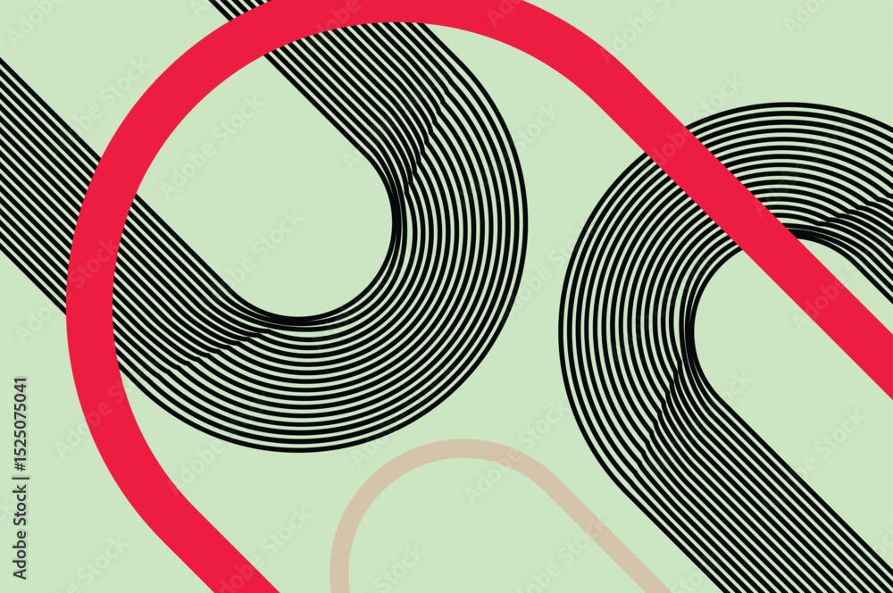 Poster abstract geometric background with diagonal lines and shapes. vector illustration