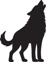 Wolf Howling Vector