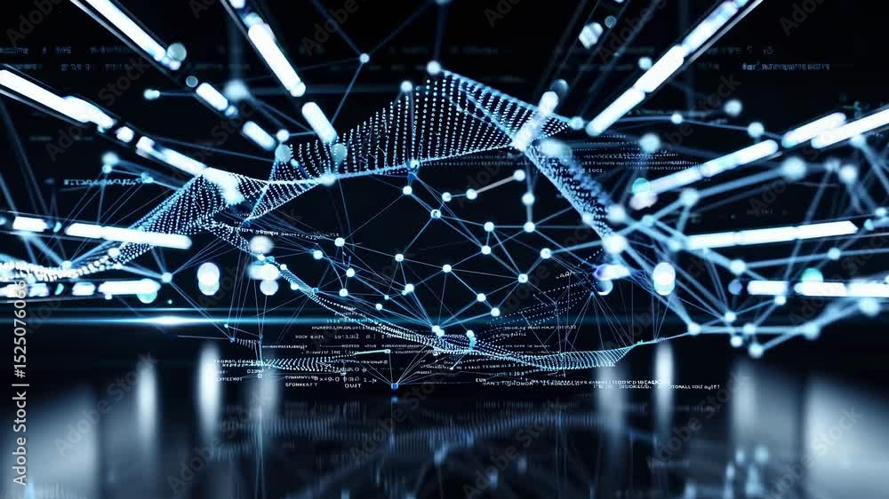 Fototapete Exploring advanced data visualization techniques in digital environments