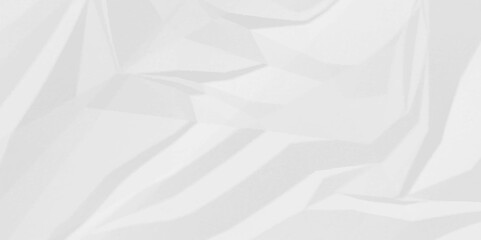 White crumpled paper Blank white crumpled and creased paper poster.	