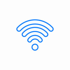 wifi signal indicator icon sign vector