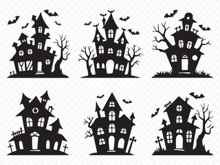 Haunted house cartoon pack Vector