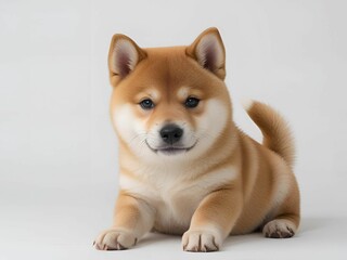 見つめる柴犬[GenerativeAI]