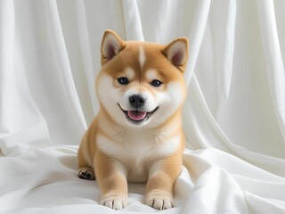 伏せる柴犬[GenerativeAI]
