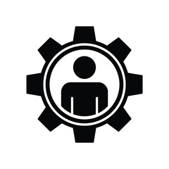 Human Resource Management Gear Icon