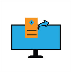 Online income tax return icon