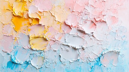 Modern oil and acrylic smear blot canvas painting wall. 4