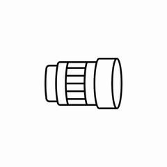 camera len icon sign vector